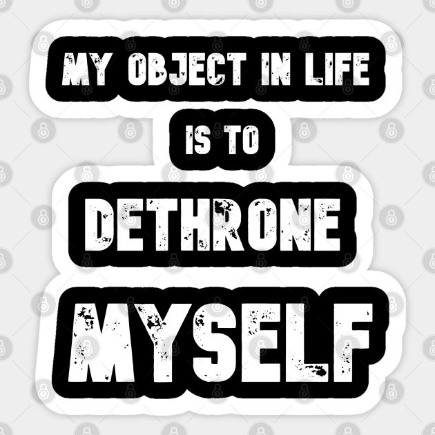 Dethrone Myself AntiMarxism Marxism Sticker TeePublic